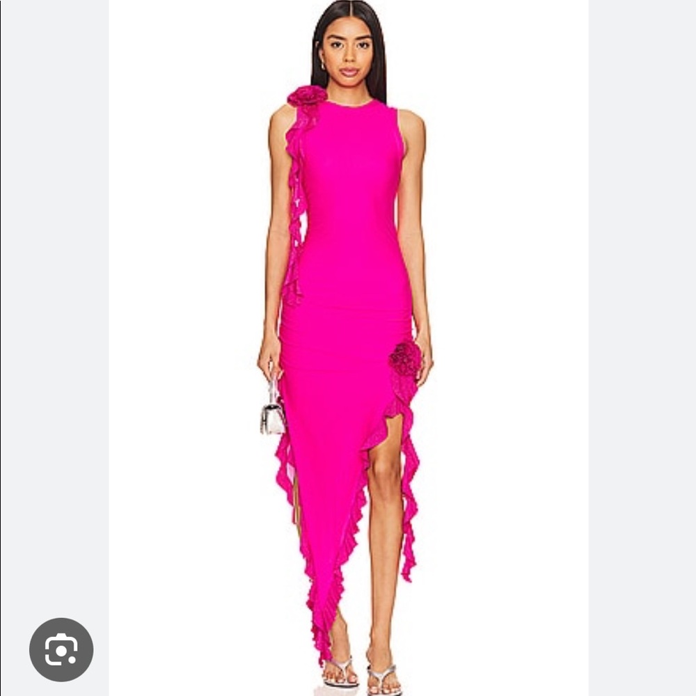 Beach riot Sabine dress in fucsia pink